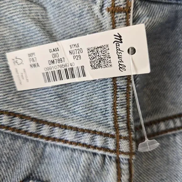 Madewell The Petite Dean Easy Straight Jean Size 29P NWT - Picture 5 of 14